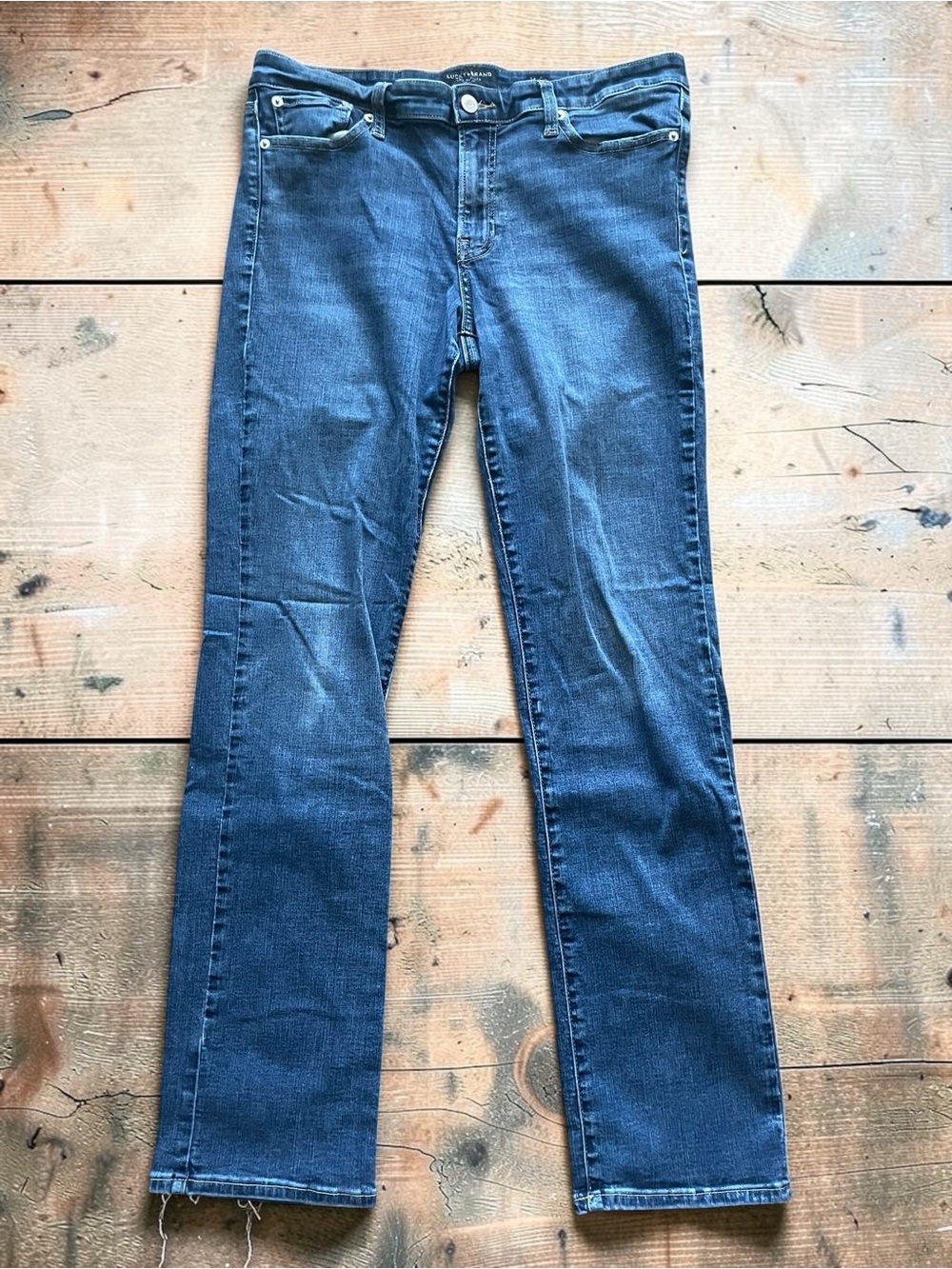 Lucky Brand Women's “Sweet Straight” Blue Jeans Size 14/32